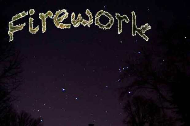 Text as Image 2-Fireworks